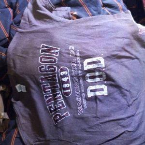 Mens L Delta department of defense Pentagon short sleeve shirt